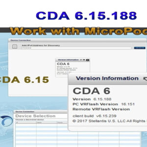 CDA 6.15.188 Engineering Diagnostic Software 2023 for MicroPod II 2 + Flash files Downloader