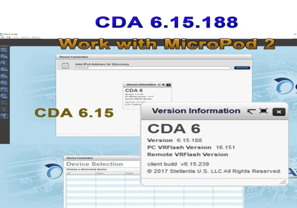 CDA 6.15.188 Engineering Diagnostic Software 2025 for MicroPod II 2 + Flash files Downloader WHATSSAP +447383475012