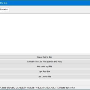 SOFTWARE HPT TO BIN CONVERTER AND UNLOCKER HPT