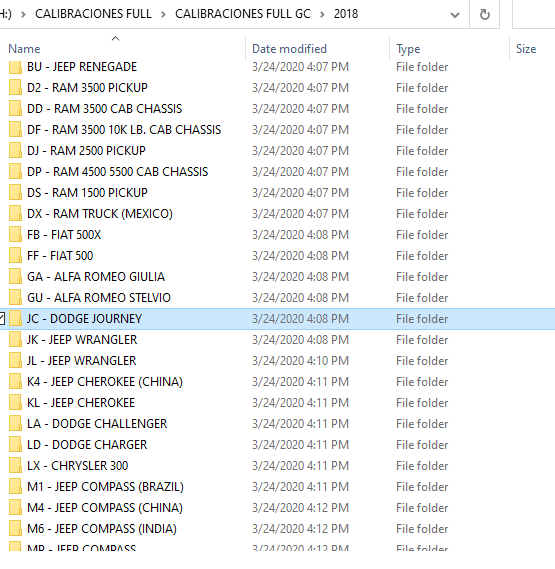 Dodge/Chrysler/Jeep/FIAT ECU ECM, ABS, BCM, TCM of Calibration files 2001 - 2020 - Image 6