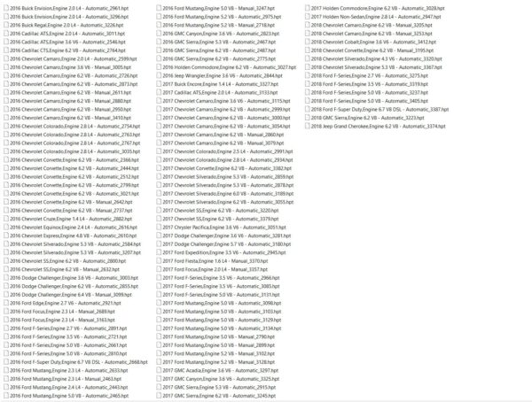 HPTuners Repository Tuning Files 3500 HPT FILES [1997/2018] - Image 3