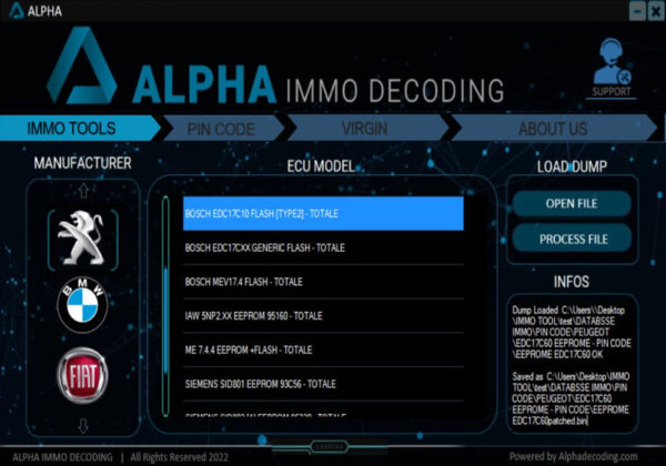 ALPHA IMMO DECODING TOOL - +447383475012