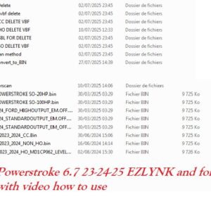 Ford POWERSTROKE 6.7 23-24-24-25 Ezlynk bin flash Files Package – and Forscan VBF convertor + video guide - WHATSAPP +447383475012
