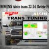 CUMMINS Aisin trans 22-24 Delete Files + video Guide step by step WHATSAPP +447383475012