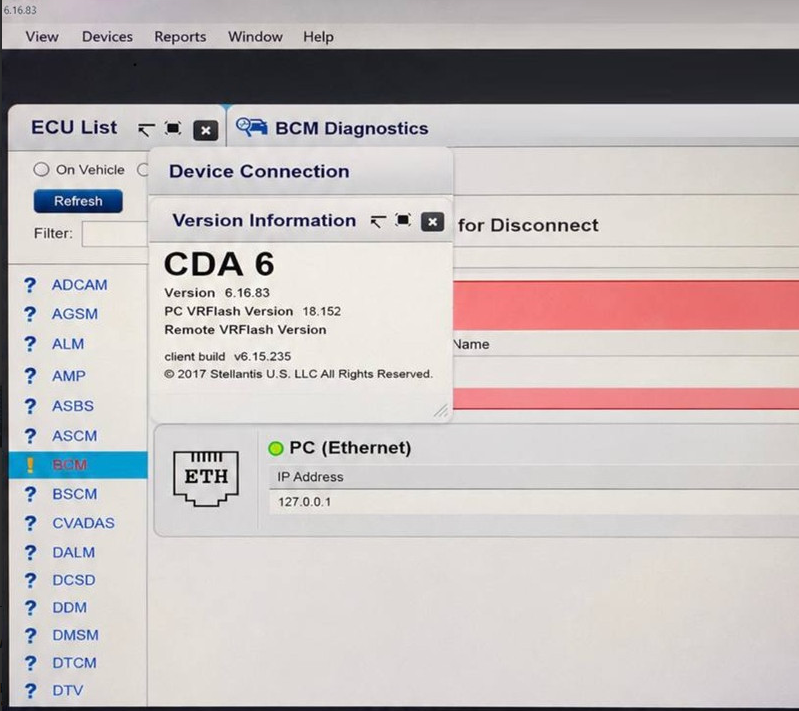 CDA 6.16.83 2026 Mopar Diagnostic Software | Chrysler Dodge Jeep RAM ECU Programming Tool Latest - WhatsApp +447383475012