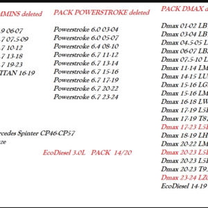 Powerstroke 6.7 2022-2026 DELETE FILES + Cummins DELETE 14-24 + Duramax 13-26 + EcoDiesel 3.0L Unlocked Files – Rare Package WhatsApp +447383475012